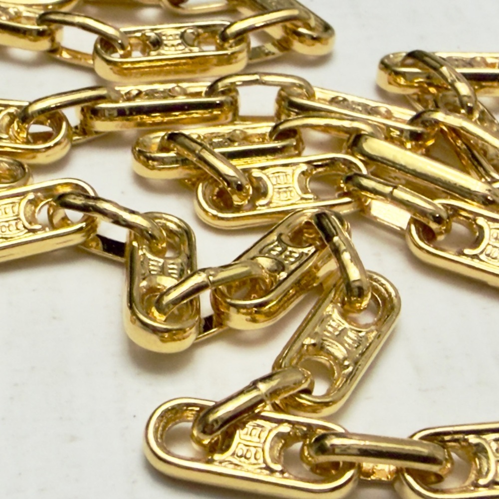 New Vintage Celine Gold Chain Necklace - Picture 7 of 14